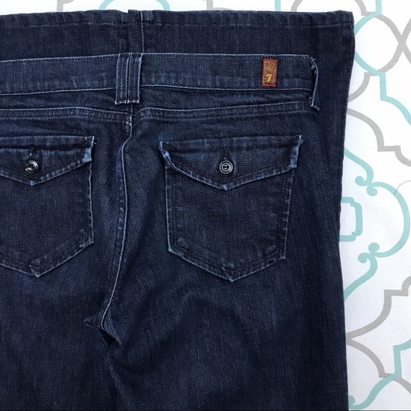 7 For All Mankind Denim - 💙👖7FAM! WIDE LEG TROUSER!👖💙29 7/8 30” EUC DARK